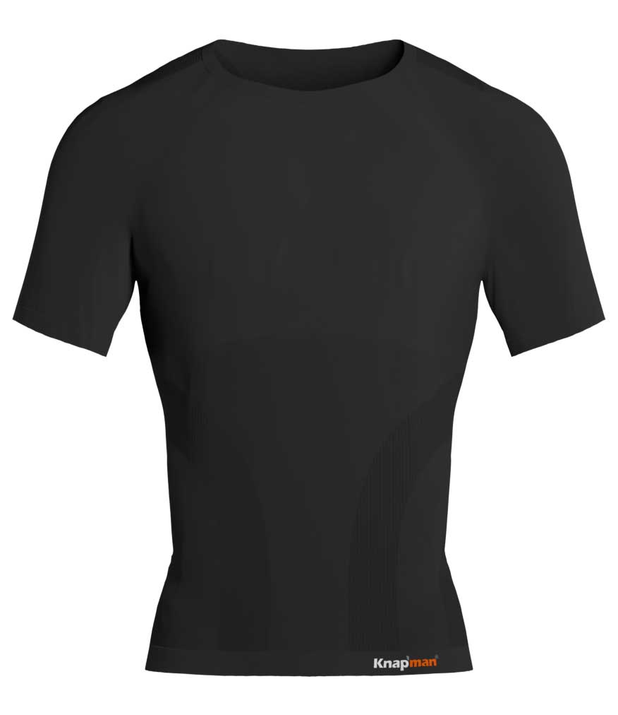 Knapman Pro Performance Compression Baselayer Shirt Short Sleeve White -  Knapman Compression Shirts - MEN - Knapman