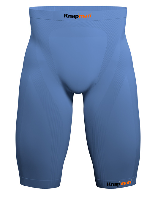 Knapman Mens Compression Shorts 45% light blue