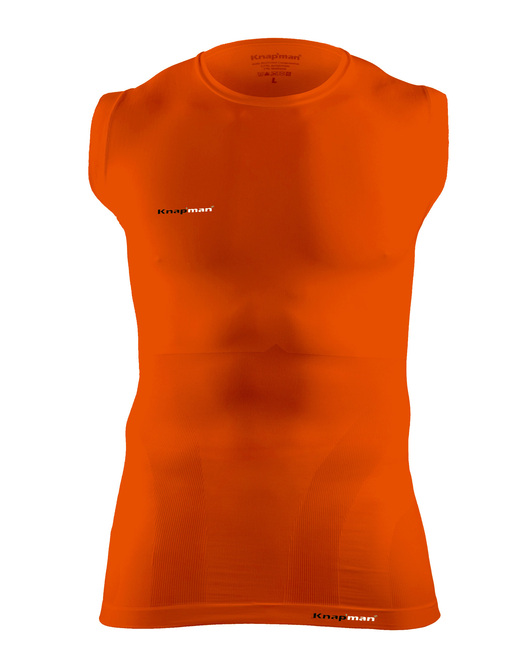 Knapman Men's Sleeveless Compression Shirt BREEZE orange
