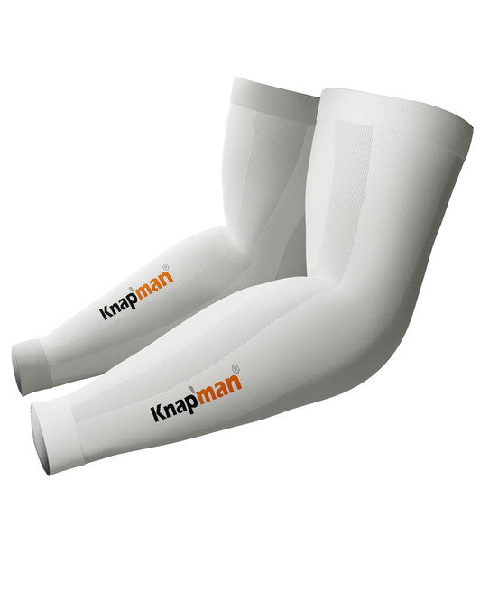 Knapman Zoned Compression Arm Sleeves 45% white