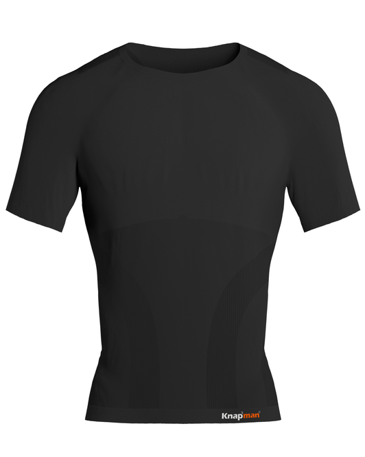Knapman Pro Performance Compression Baselayer Shirt Short Sleeve Black