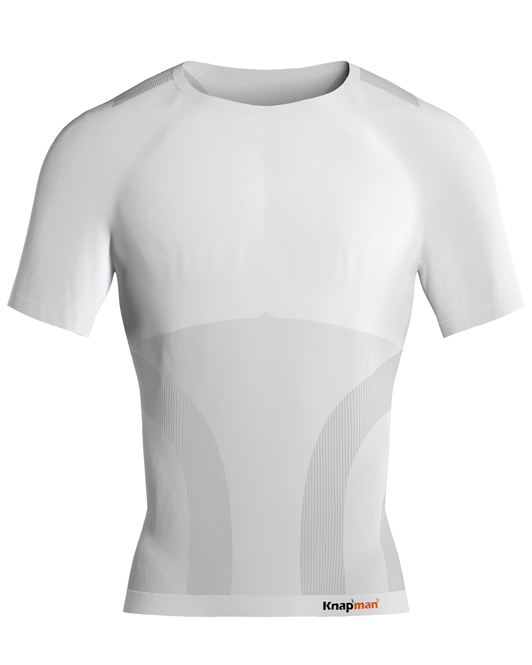 Knapman Pro Performance Compression Baselayer Shirt Short Sleeve White
