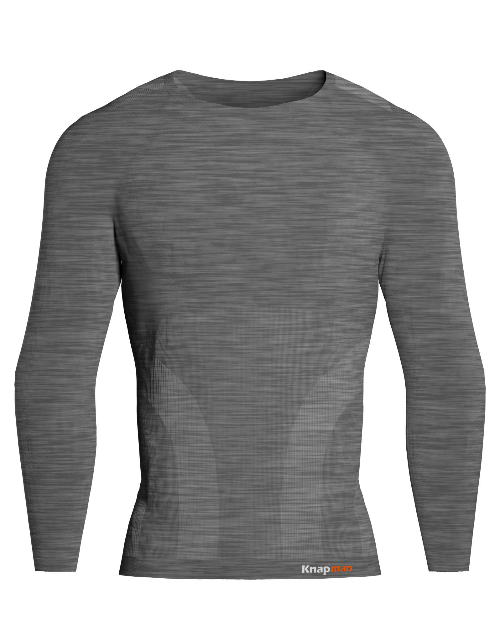 Knap'man Pro Performance Baselayer Shirt Long Sleeve Grey Melange