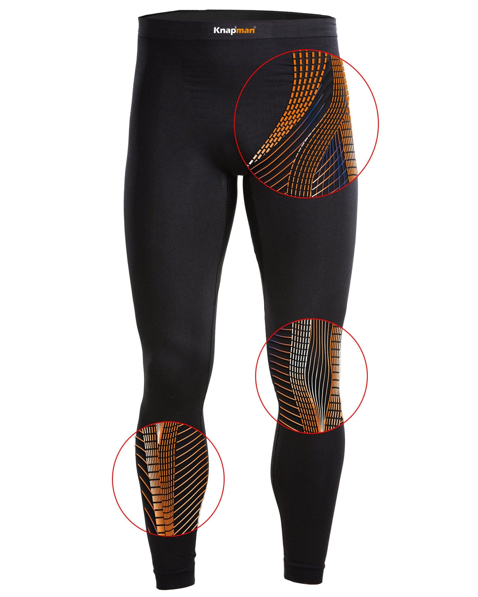 Knap'man FitForm Compression Sports Legging  Black - FitForm Legging -  Knap'man Fitness and Sportswear - online-shop - Knapman