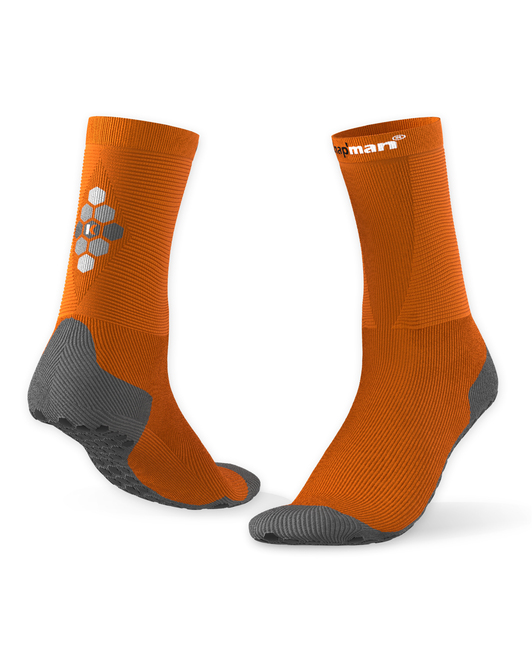 Knap'man HexGrip Sport Socks - Mid length - Orange