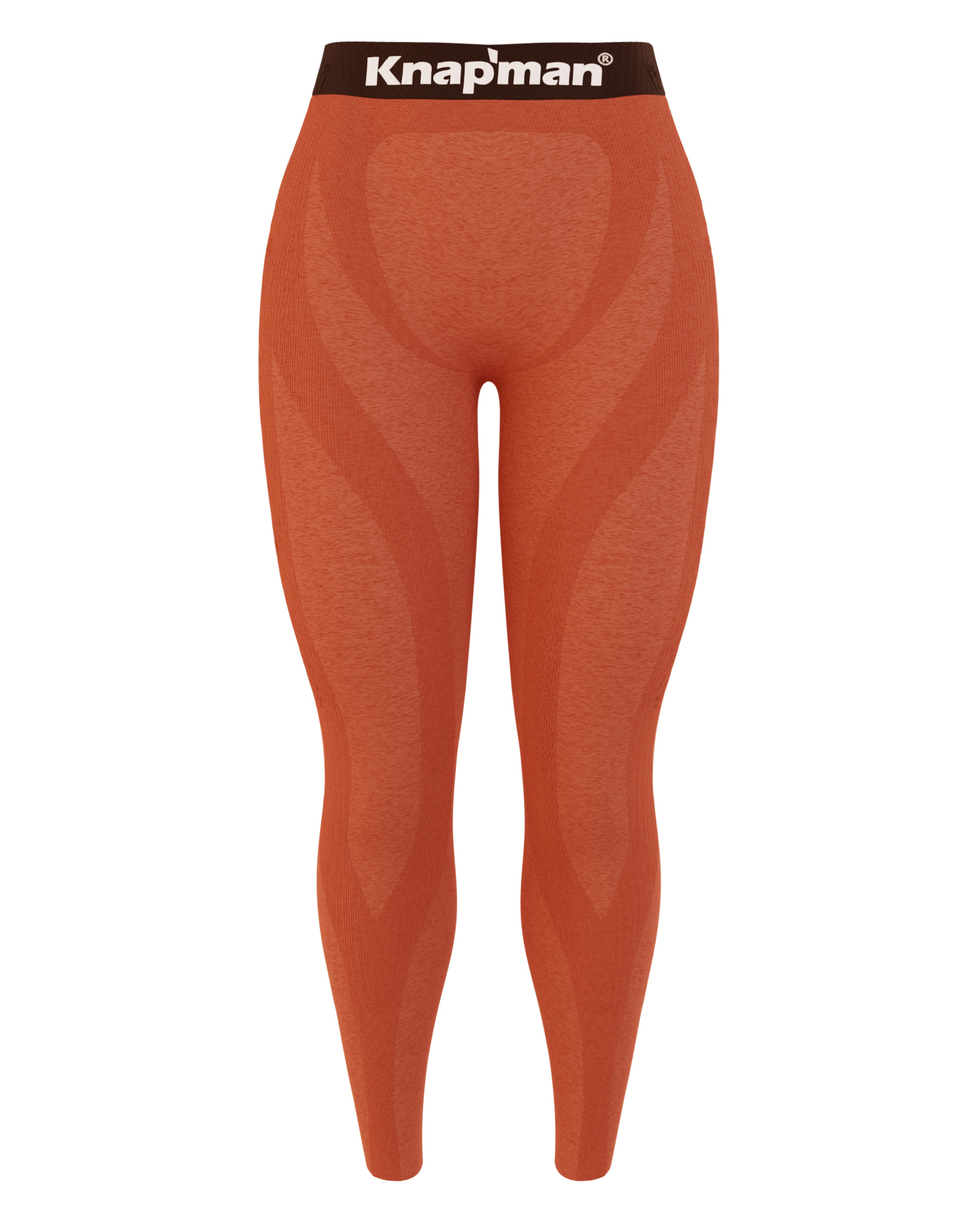 Knap'man FitForm Compression Sports Legging | Orange Melange