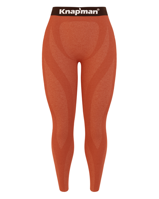 Knap'man FitForm Compression Sports Legging | Orange Melange