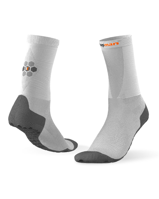 Knap'man HexGrip Sport Socks - Mid length - White