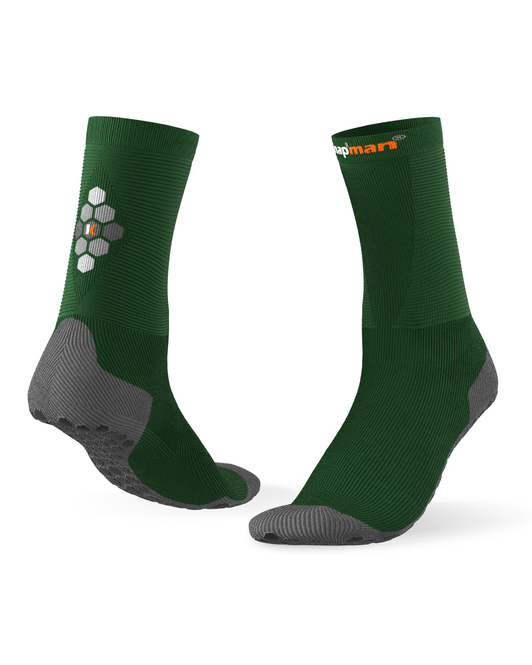 Knap'man HexGrip Sport Socks - Mid length - Green