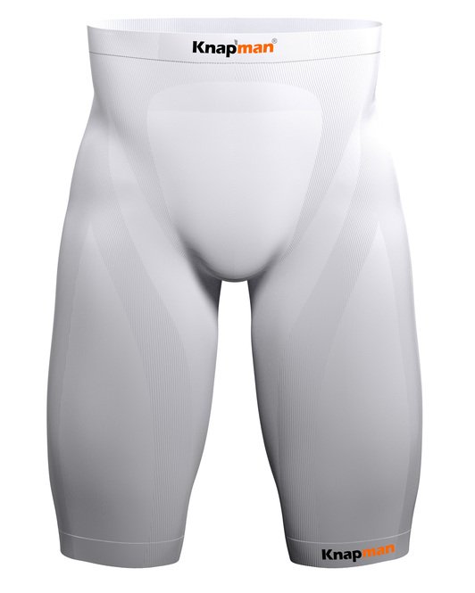 Knapman Mens Compression Shorts 25% white