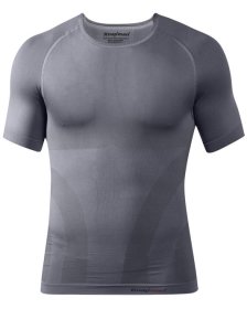 Knapman Men's Compression Shirt Crew-Neck grey